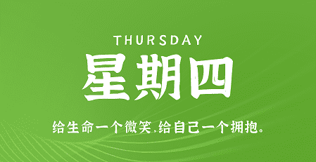 4月18日，星期四，在这里每天60秒读懂世界！